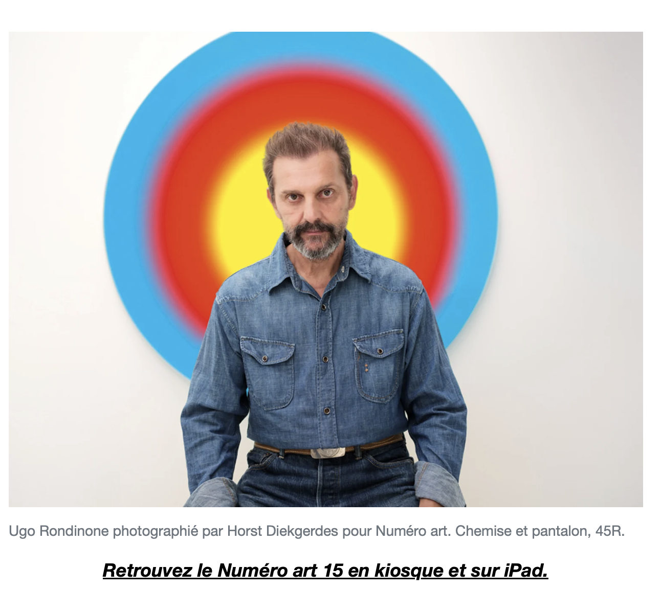 Ugo Rondinone, une star de l’art exposée à Reiffers Art Initiatives