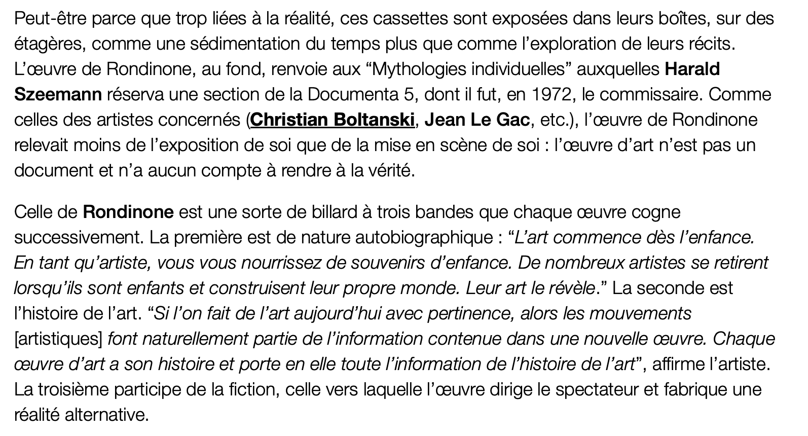 Ugo Rondinone, une star de l’art exposée à Reiffers Art Initiatives