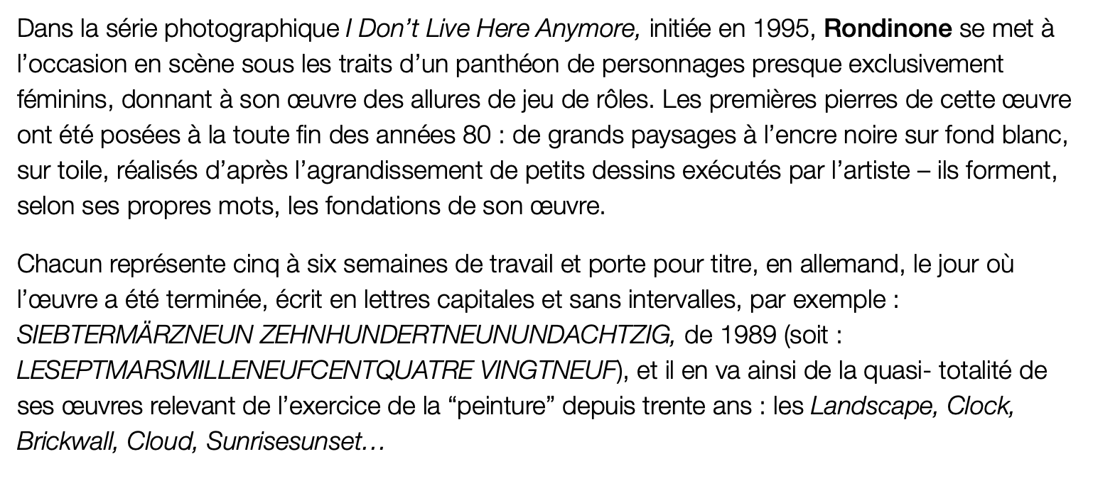 Ugo Rondinone, une star de l’art exposée à Reiffers Art Initiatives