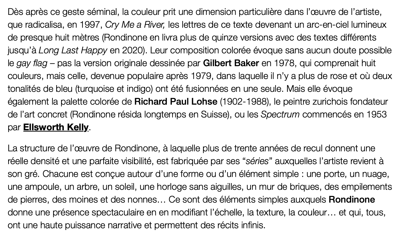 Ugo Rondinone, une star de l’art exposée à Reiffers Art Initiatives