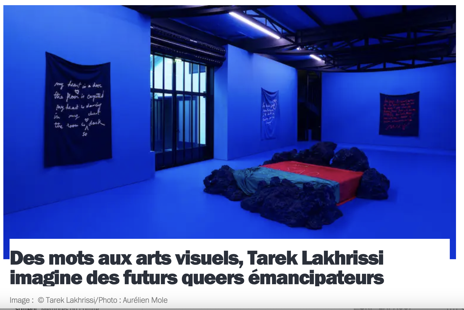 Des mots aux arts visuels, Tarek Lakhrissi imagine des futurs queers émancipateurs